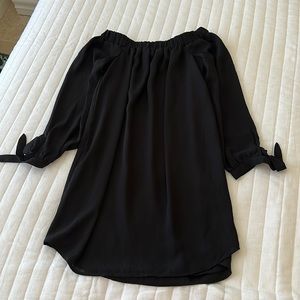 Express Black Off The Shoulder Dress Size XS
